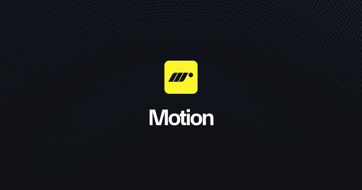 Motion — JavaScript & React animation library